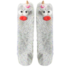 Cargar imagen en el visor de la galería, Calcetines de terciopelo -Gris - Ozerty