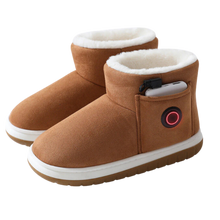 Cargar imagen en el visor de la galería, Zapatillas de algodón con calefacción mediante grafeno -Café - Ozerty