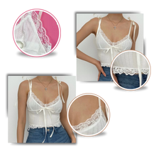 Cargar imagen en el visor de la galería, Top de encaje suave y elegante
- Ozerty