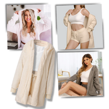 Cargar imagen en el visor de la galería, Conjunto de pijama corto, elegante y versátil
- Ozerty