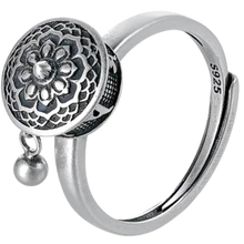 Cargar imagen en el visor de la galería, Anillo de mantra budista giratorio para mujer - Ozerty
