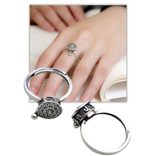 Cargar imagen en el visor de la galería, Anillo de mantra budista giratorio para mujer - Ozerty
